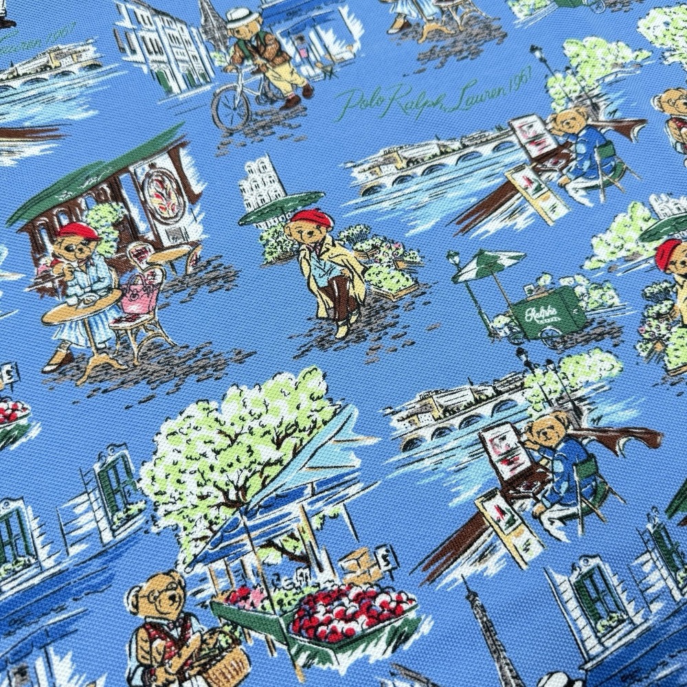 Polo Ralph‎ Lauren Men's Big & Tall Polo Bear Mesh Polo Shirt Blue Size 2XB NEW - Picture 5 of 10